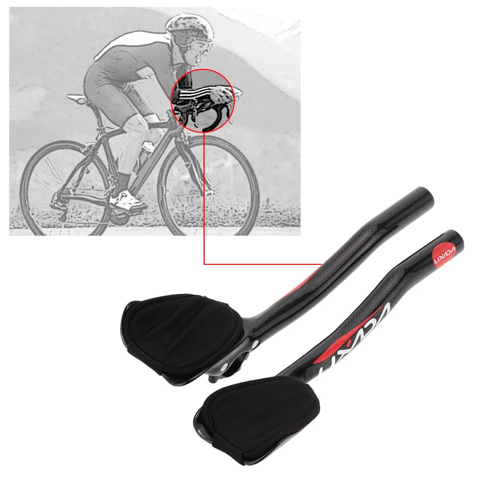 Hot New Full Carbon Fiber Road Bicycle Highway Rest Put Handlebar Aero TT Bike Handle Bars Trial Bar Bicycl | Спорт и развлечения