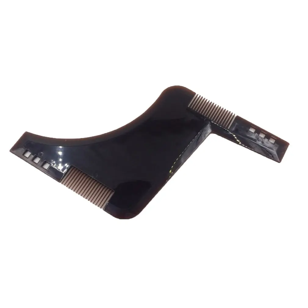 

Двусторонняя Расческа для бороды формовочный инструмент для шаблон инструмент для формирования и укладки бороды со встроенной расческой