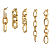 stainless steel earrings charm earrings for women trend unusual earrings chain earrings drop earrings jewelry for women