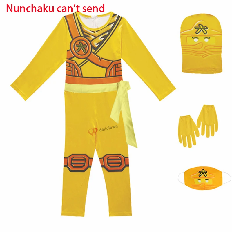 

Ninjago Costume Boy Costume Child Fancy Party Dress Up Carnival Halloween Costume For Kids Ninja Cosplay Superhero Jumpsuit