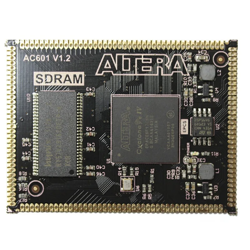 EP4CE6 / EP4CE10 FPGA Core Board SDRAM Stamp Hole AC601