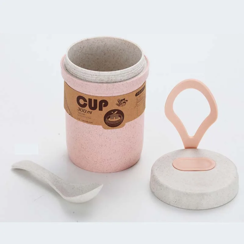 300 мл креативная чашка для завтрака овсянка зерновые подачи пшеничного материала