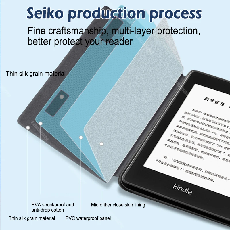 Чехол Kindle для электронной книги кожаный защитный чехол нового 10 поколения 2019 2020 6
