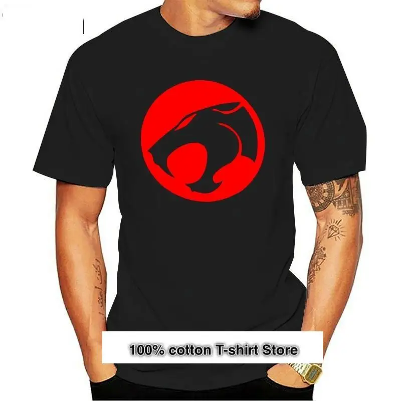 

Camiseta de Thundercats para hombre, camisa clásica con Logo rojo, imagen