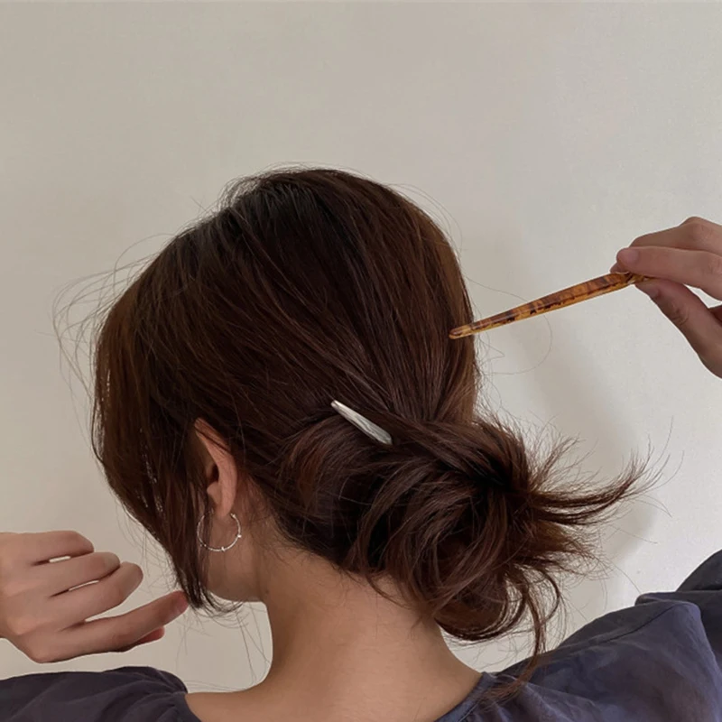 

Acetate Vintage High Quality New Fashion Hair Jewelry Accessories Acetate Hair Sticks Multicolor Hairpins For Women Girls Gifts