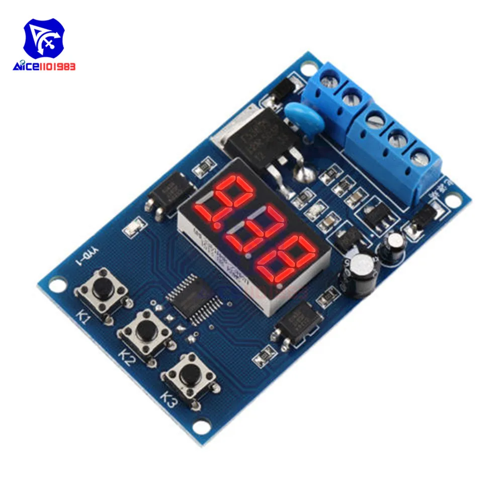 Фонарь с таймером и выключателем Фет модуль со светодиодным дисплеем 0 1 S 999M для