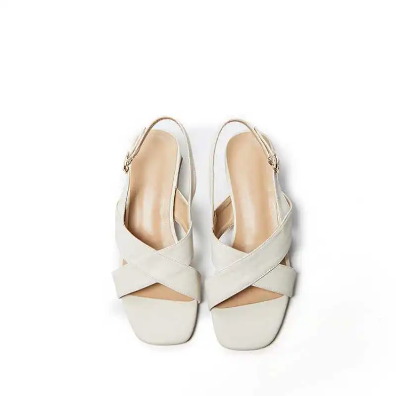 

2021 summer fashion new women's shoes sandals comfortable soft leather large