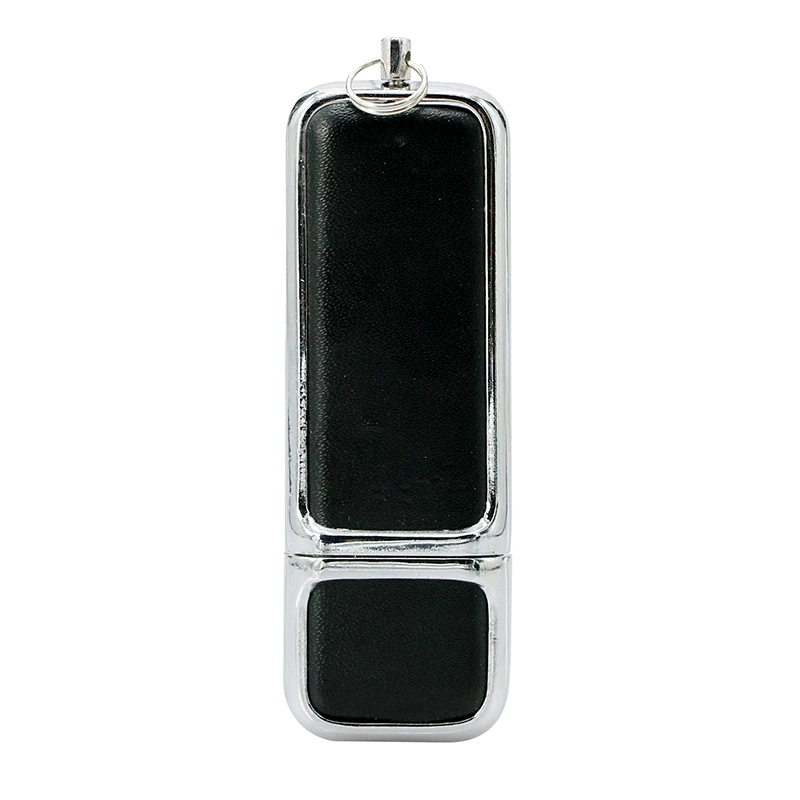 Простой кожаный бизнес USB подарок для учителя ручка-накопитель 16 Гб 64 ГБ 32 ГБ 4 ГБ 128 8 Гб Флешка usb флеш-карта памяти с кольцом для ключей