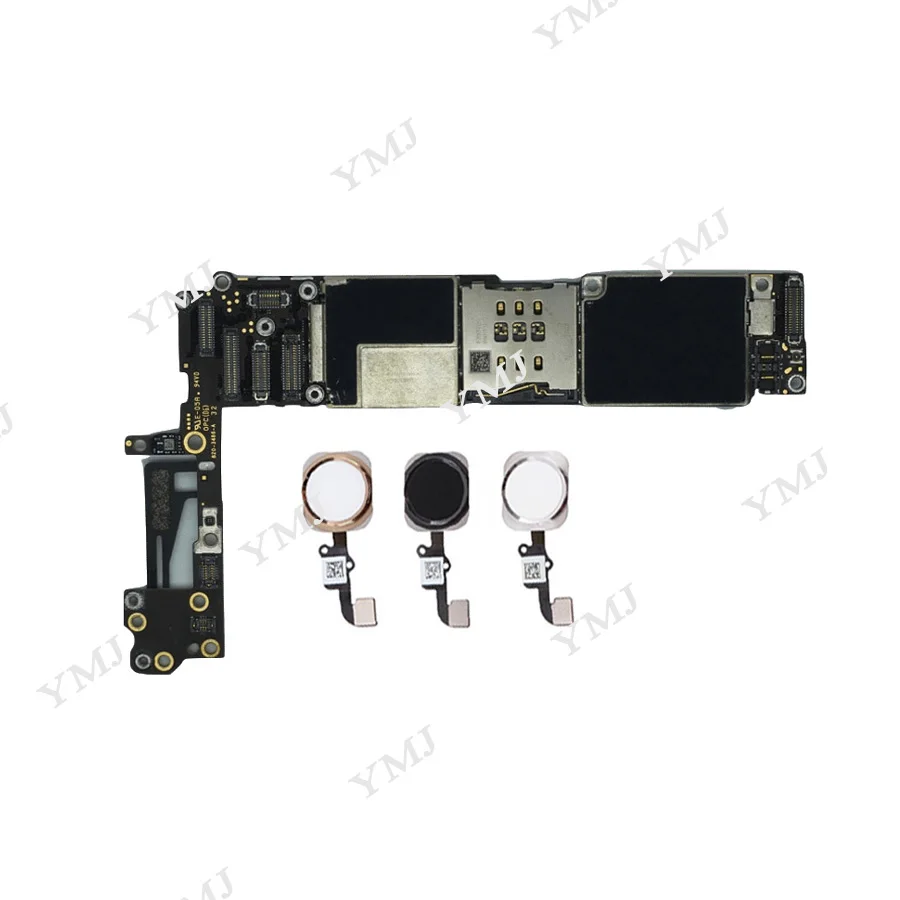 Разблокированный для iphone 6 4,7 дюймов материнская плата с сенсорным ID, для iphone 6 защита от короткого замыкания да доска, 16 ГБ/64 Гб/128 ГБ