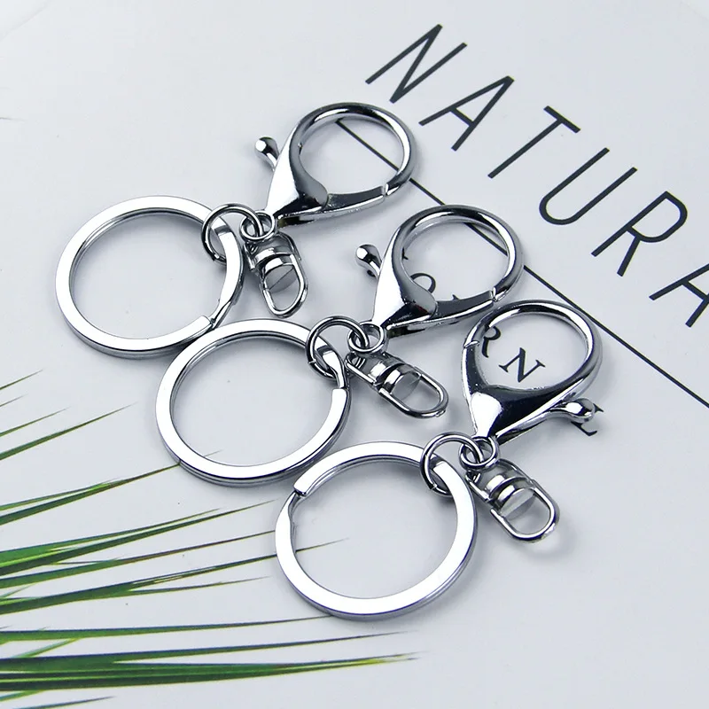 Брелок из нержавеющей стали для мужчин и женщин простой прочный держатель с
