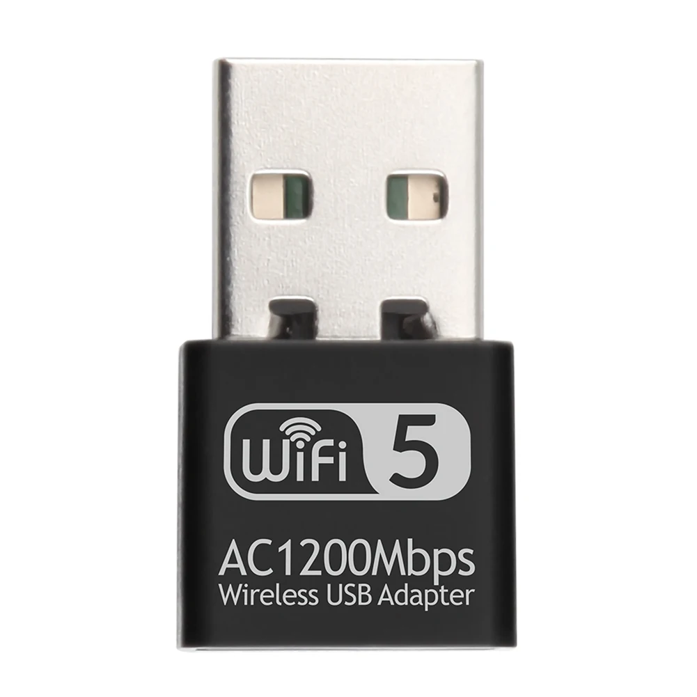 

Wireless WiFi Adapter USB Dual Band 2.4G 5G High Speed WD-4609AC 1200Mbps Mini Home Computer Office Supplies Accessories