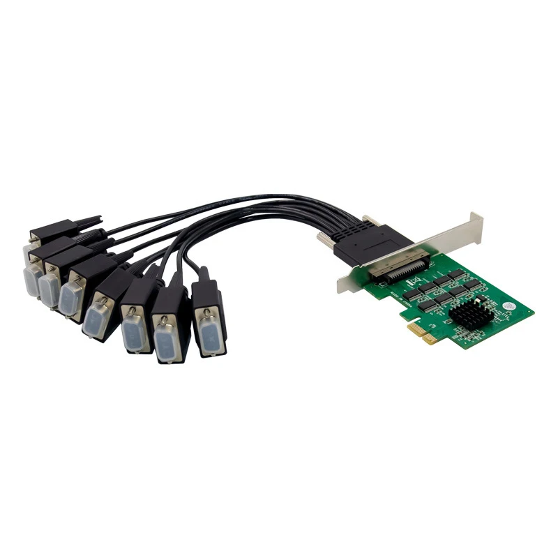 

PCI-E Expansion Card PCI-E XR17V358 PRO 8S Multi-Serial Port I/O DR9 RS232 Industrial COM1 Port Expansion Card