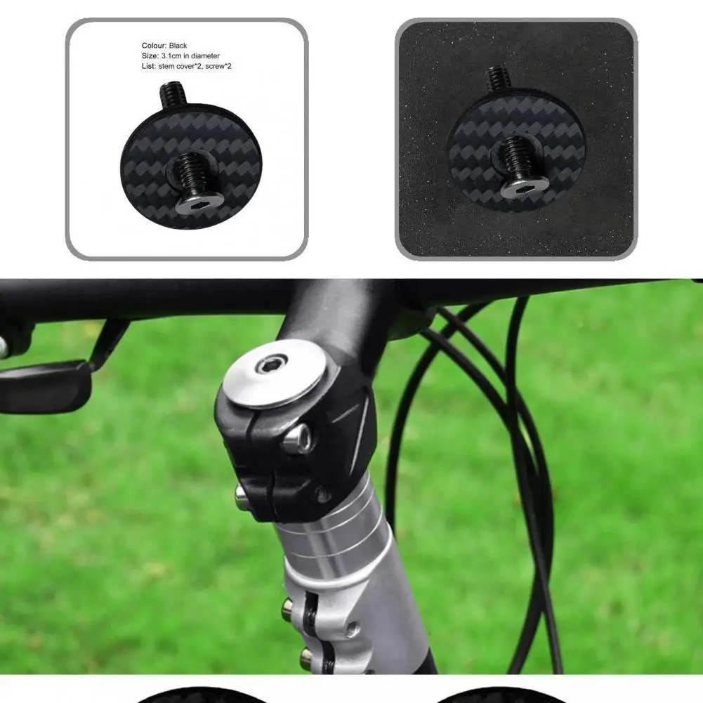 

2Pcs Useful Forks Moutain Bike Headset Cover Perfectly Fitment Bicycle Headset Top Cap Fixie Gear for Racing Bike