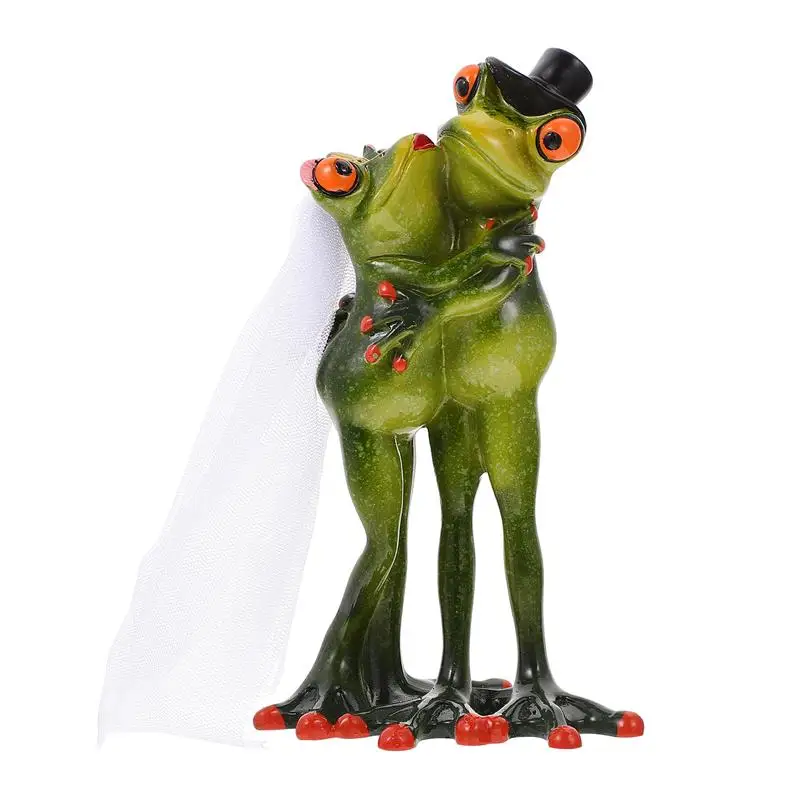 

1Pc Resin Frogs Ornament Computer Desktop Adornment Frogs Craft Home Decor