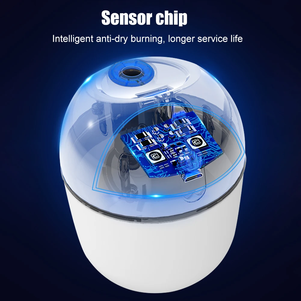 

200ml Mini Ultrasonic Air HumidifierLED Light USB Essential Oil Diffuser Car Purifier Aroma Anion Mist Maker