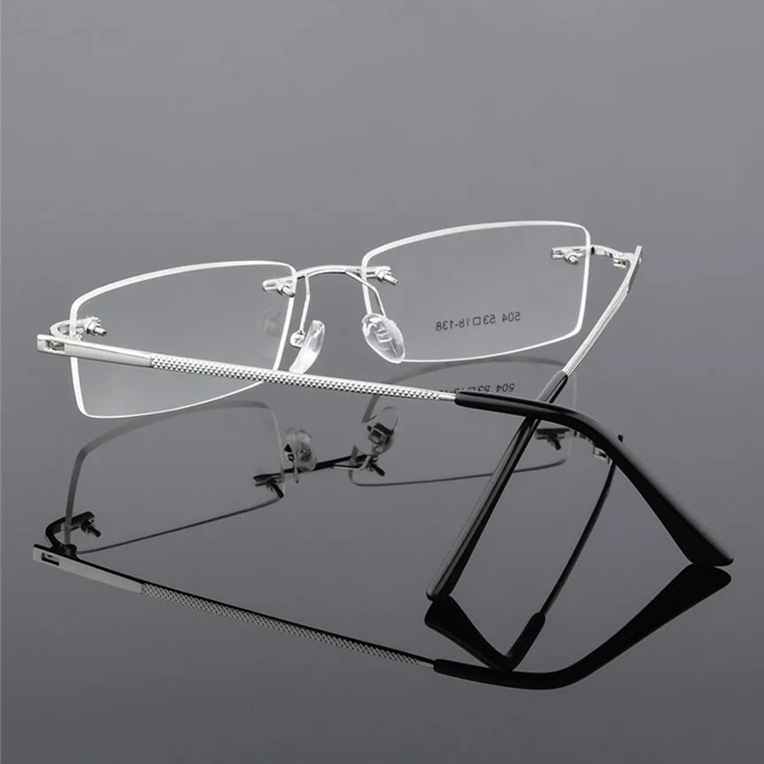 Zerosun оправа для очков мужские очки без оправы выпускника по рецепту оптические