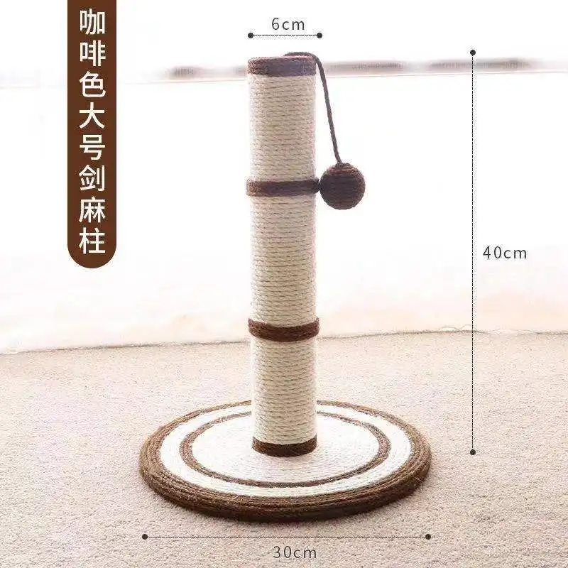 

Cat Tree with Scratching Posts Cat Nest Multi-Level Tower Cat Condo Activity Jumping Platform Stable with 2 Balls