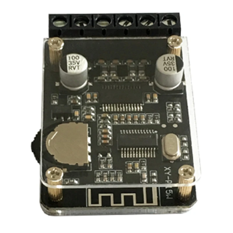 

HOT-XY-P15W Stereo Bluetooth Power Amplifier Board 12V/24V High Power Digital Power Amplifier Module