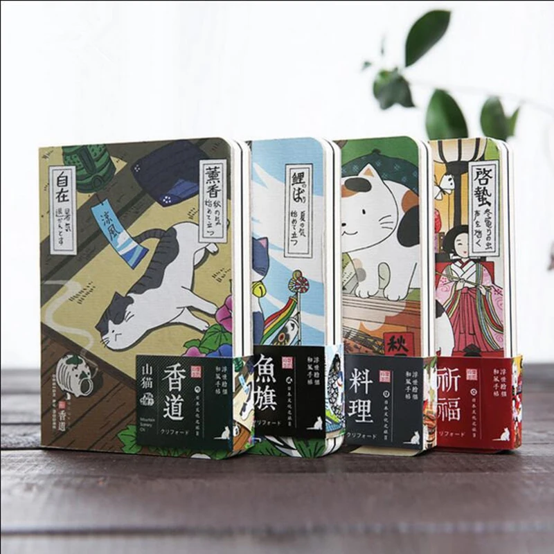 

Hot Cute "Japanese Cat ver2" Monthly Planner Agenda Study Notebook Pocket Diary Freenote Travel Journal Stationery Gift