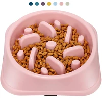 pet dog slow feeder bowl non slip puzzle bowl anti gulping pet slower food feeding dishes dog bowl for medium small dogs puppy
