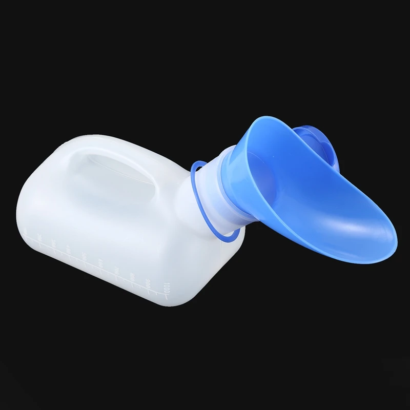 Портативный Флакон для мочи 1000 мл мужчин и женщин путешествий кемпинга белый