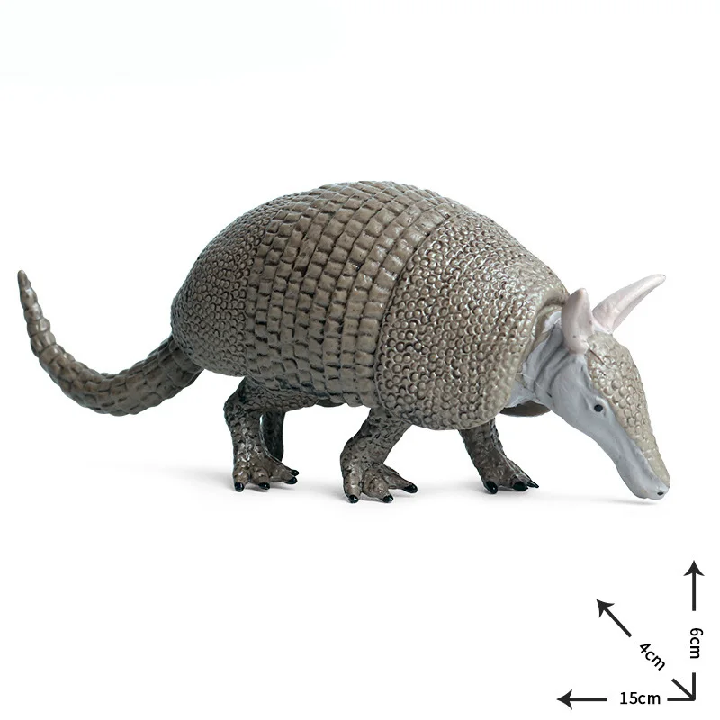 Однотонная модель Armadillo экшн-фигурки диких животных коллекционные ПВХ детские