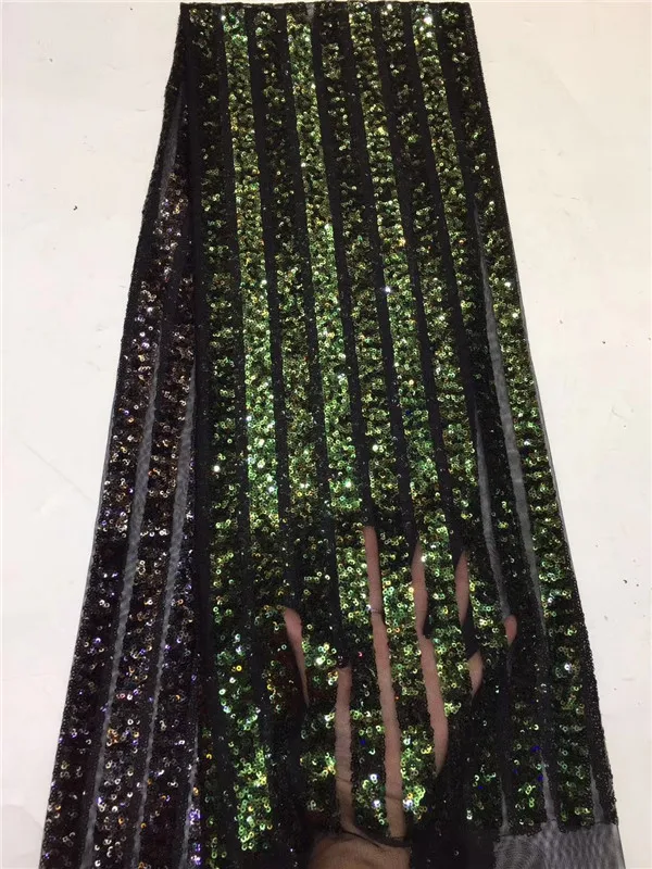 2019 африканская сетчатая кружевная ткань Высококачественная элегантная синяя