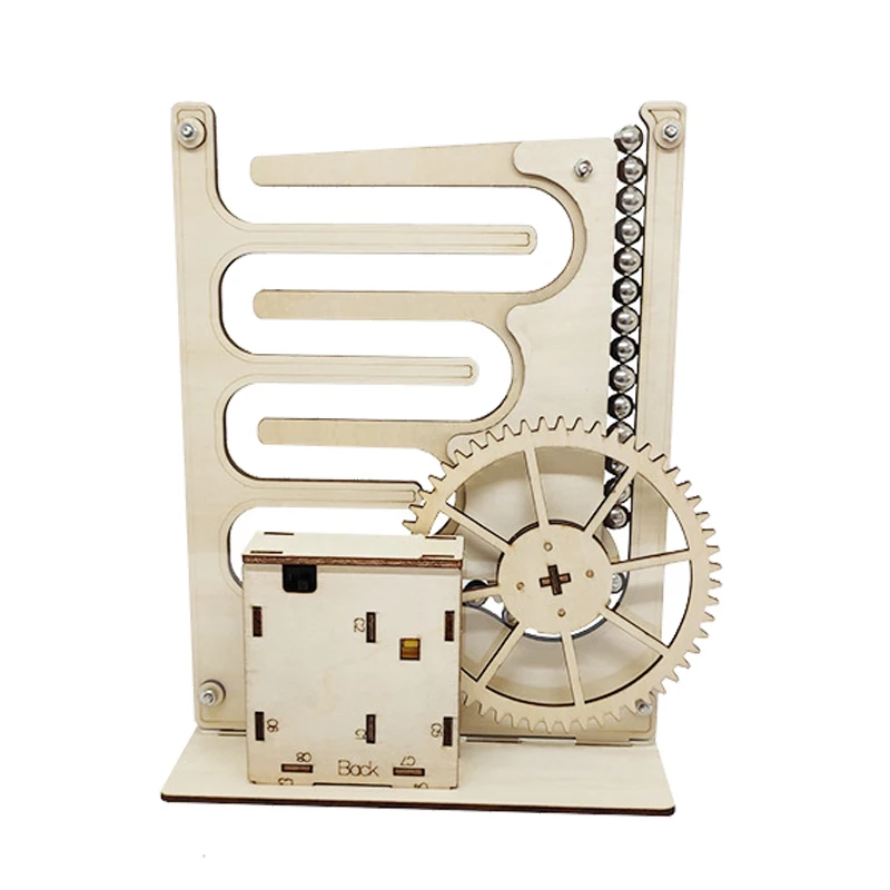 

Manual Assembly Wooden Marble Run Racing Ball Zuma Mechanical Game Engineering Building Kits Assembly Educational Toys For Kids