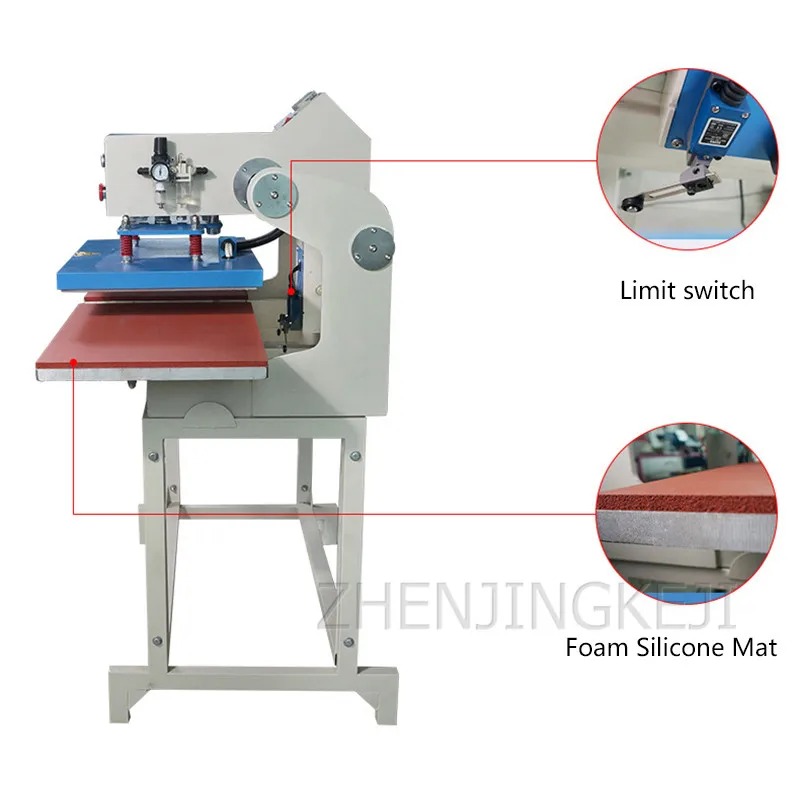 

Fully Automatic Pneumatic Double Station Heat Transfer Machine T-shirt Printing Machine Clothing Logo Efficient Pressing Device