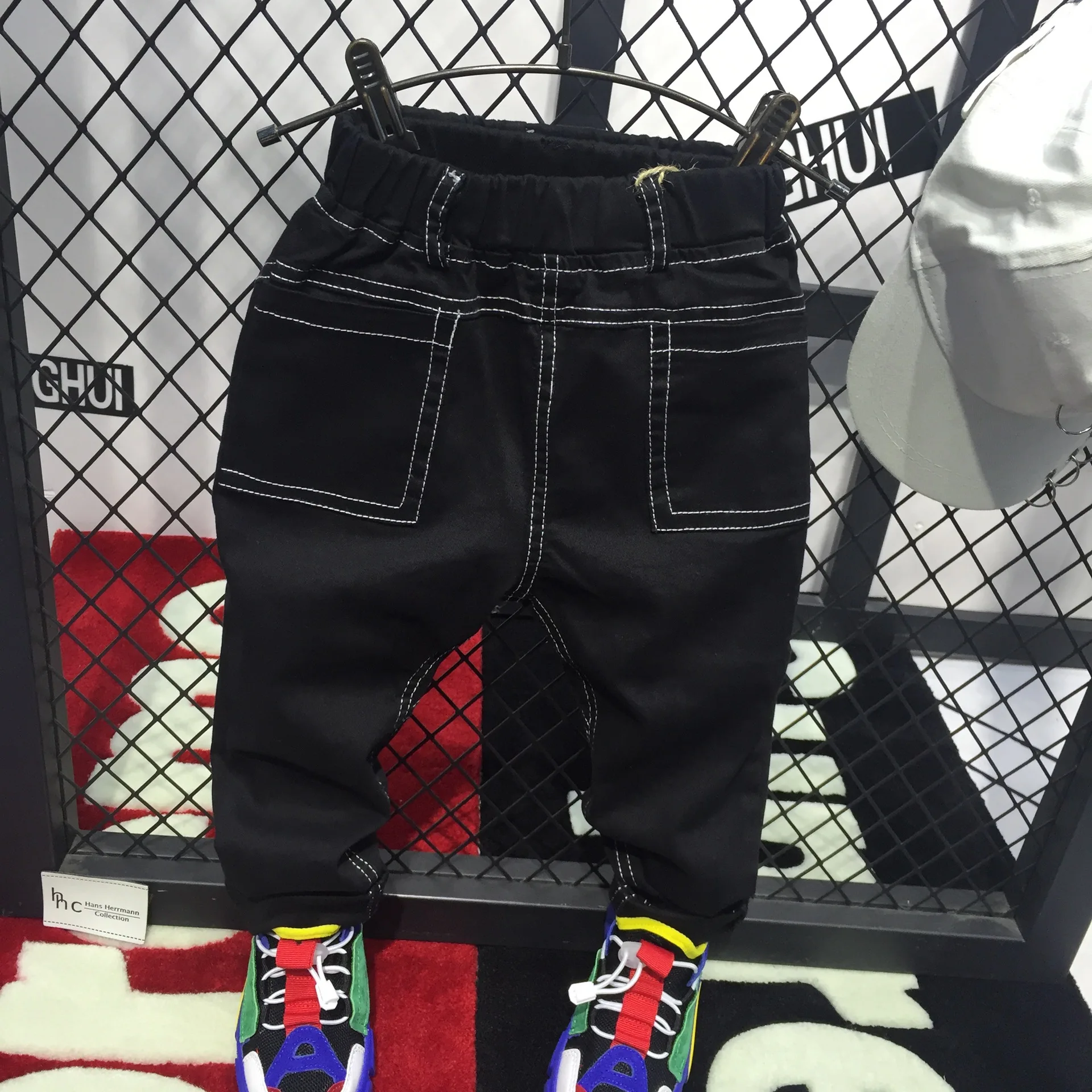 2020 детские джинсы для мальчиков чистая одежда черные брюки джинсовая маленьких