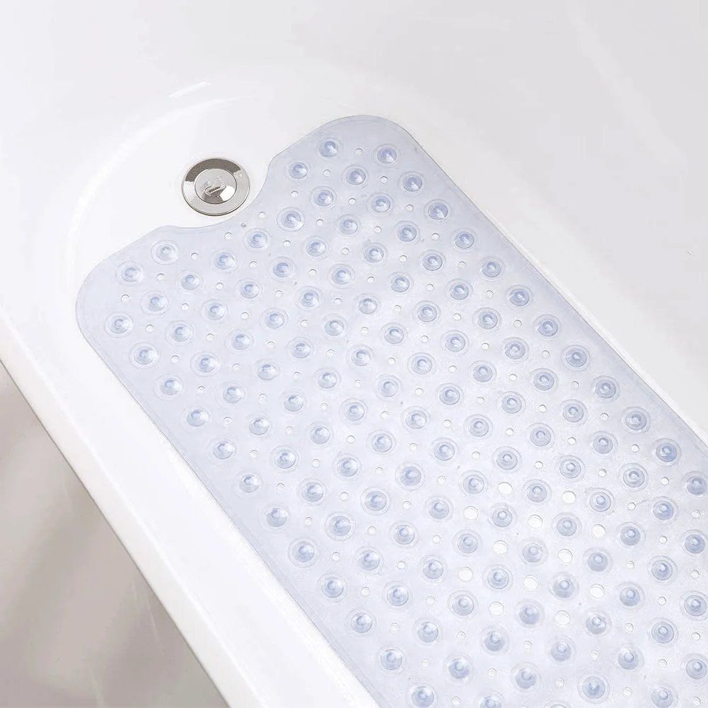 

Bath Mats PVC Transparent Mat Bathroom Carpet Anti Slip Bath Tub Mat Bathroom Shower Mat Antibacterial Washable Bathroom Product