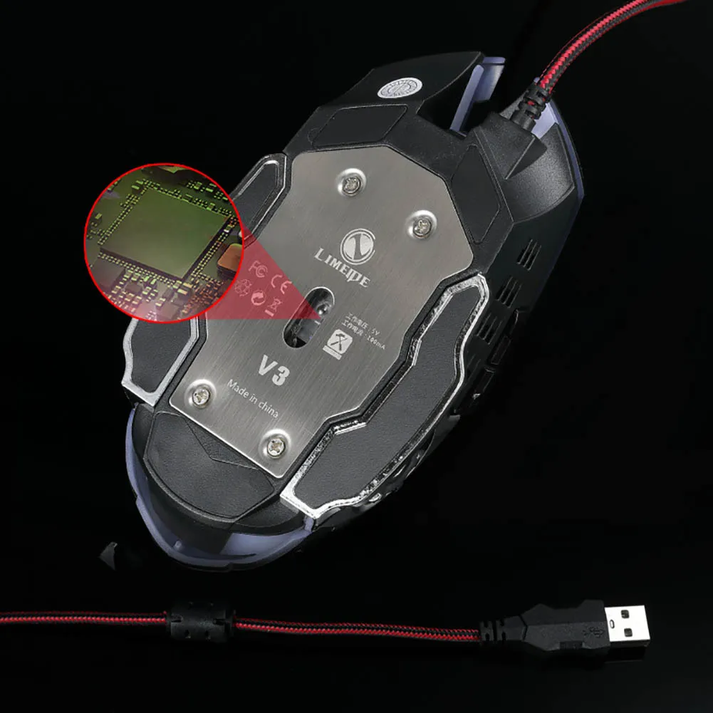 3200DPI светодиодный optique 6D USB filaire jeu souris Pro Gamer pour PC 6 бутонов avec molette de défilement 5 millions cycle |