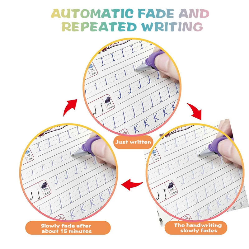 

Newly Magic Calligraphy That Can Be Reused Handwriting Copybook Set Kindergarten Grooves Post Before School Handwriting