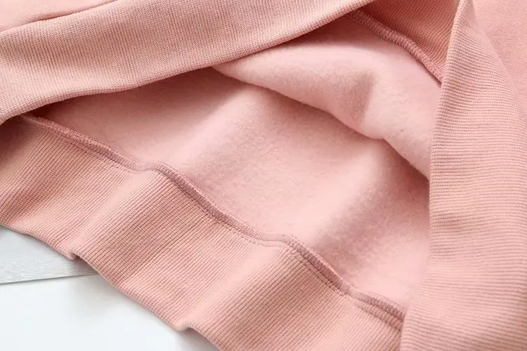 

Plus size Lace collar women loose O neck sweatshirts 2021 new winter fleece casual ladies hoodies female pullovers tops