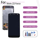 Оригинальный сенсорный ЖК-экран 5,5 дюйма для Motorola Moto Z2 Force, дигитайзер в сборе для Motorola Z2 Force, дисплей с заменой рамки