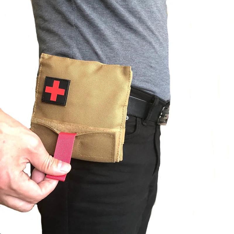 

Outdoor Tactical Medical Pouch EDC First Aid Kit Emergency Waist Pack Survival Military Travel Camping Hunting Bag