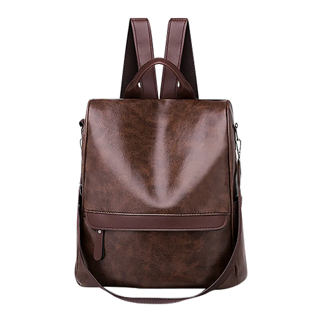 Модный молодежный кожаный рюкзак для женщин школьный ранец девочек подростков