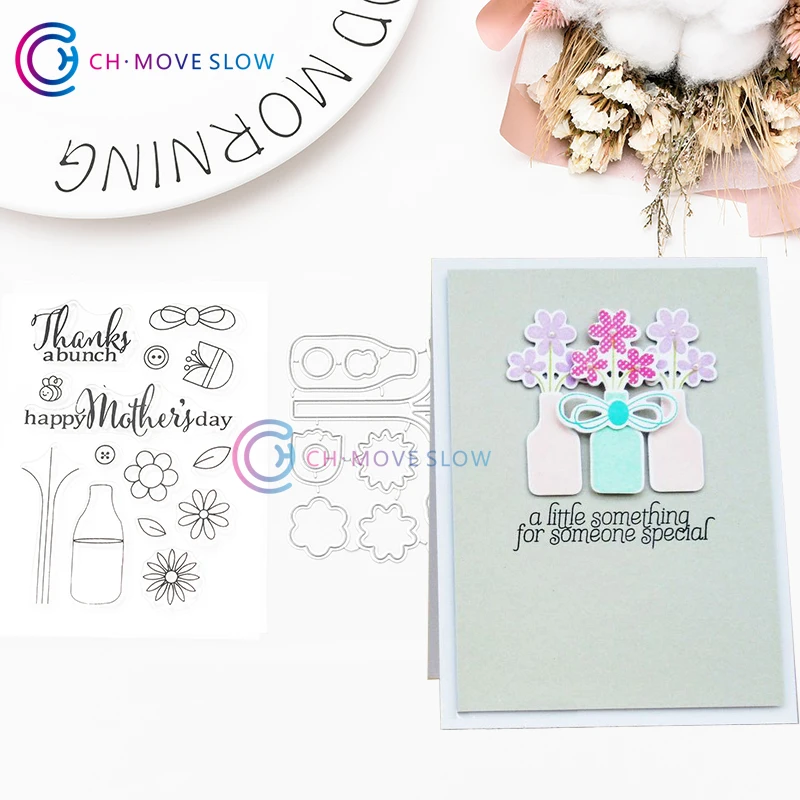 CH bottle чистый штамп для скрапбукинга Прозрачная силиконовая резина DIY Photo Album