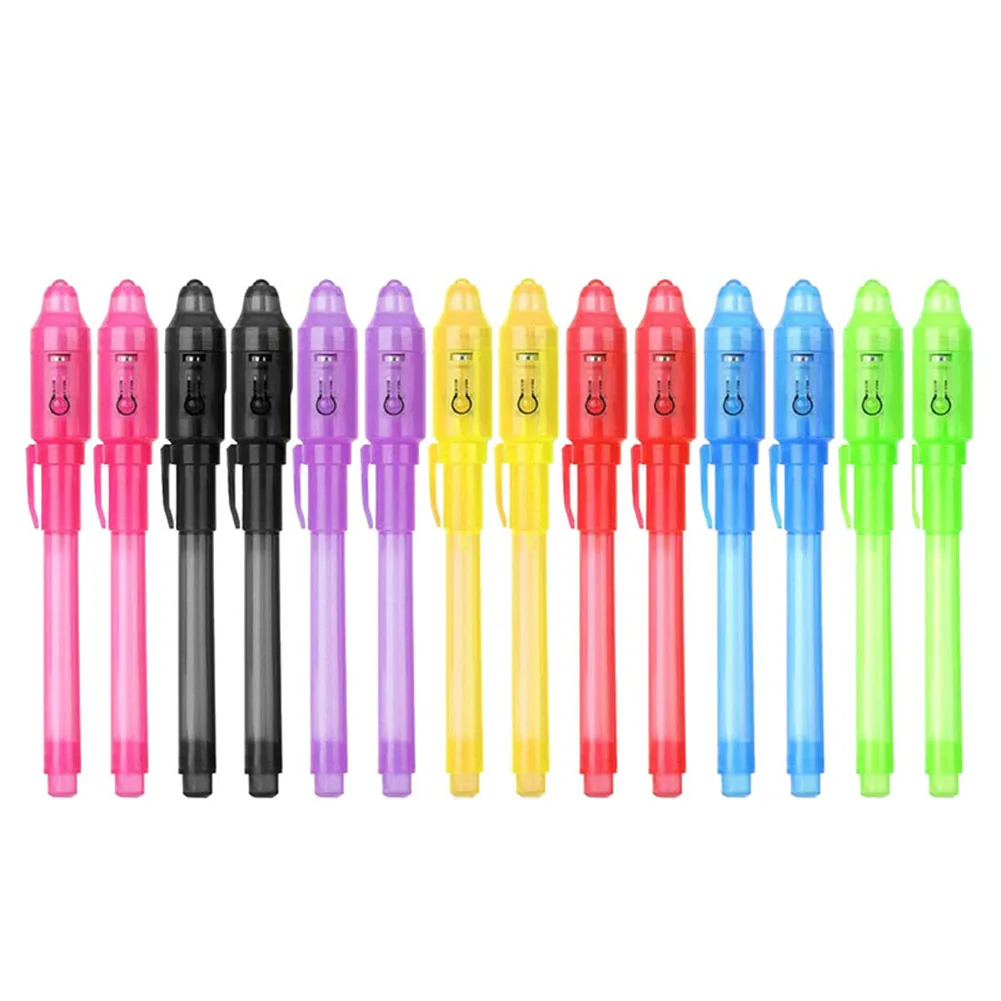 

2/4/8/14pcs UV Light Pen Invisible Magic Pencil Secret Fluorescent Pen for Writing Pad Kids Child Drawing Painting Board EM88