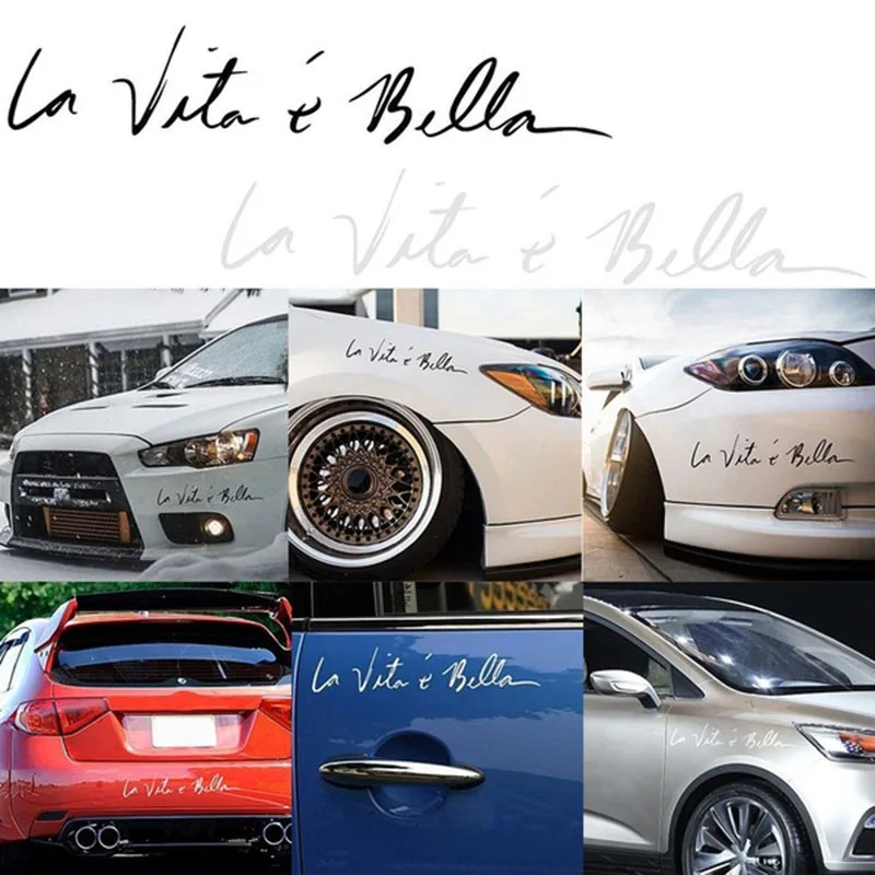 

Наклейка с котировкой, красивая жизнь, La Vita E Bella