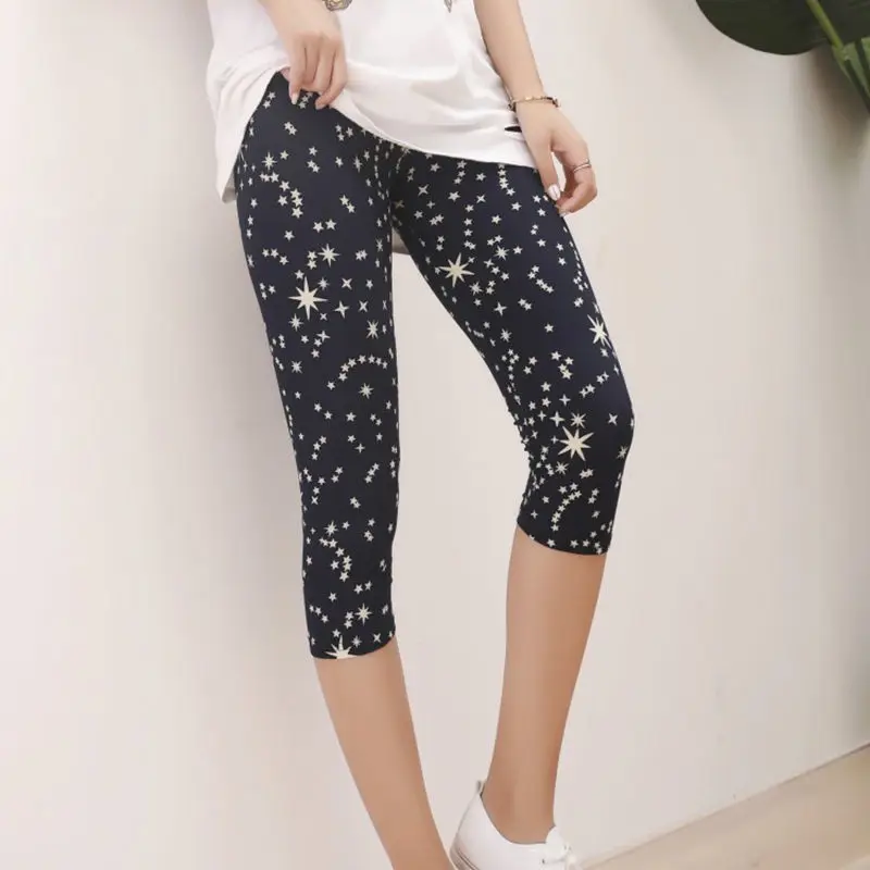 

VIIANLES Leggings Women's Sexy Love Print Short Trousers Stretch Elastic Push Up Legging Workout Leggin DropShip