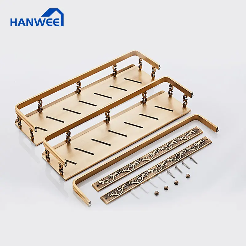 Европейские классические полки космическая алюминиевая стойка настенная полка