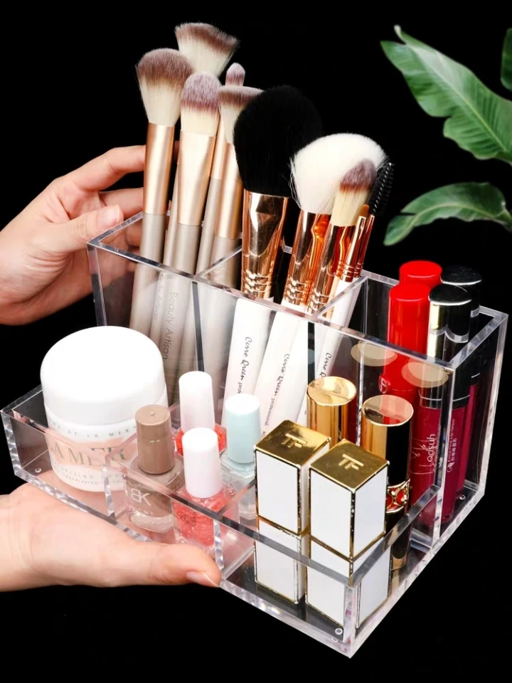 

Acrylic Large Capacity Cosmetic Storage Box Makeup Organizer Office Sundries Storage Container Lipstick Jewelry Box