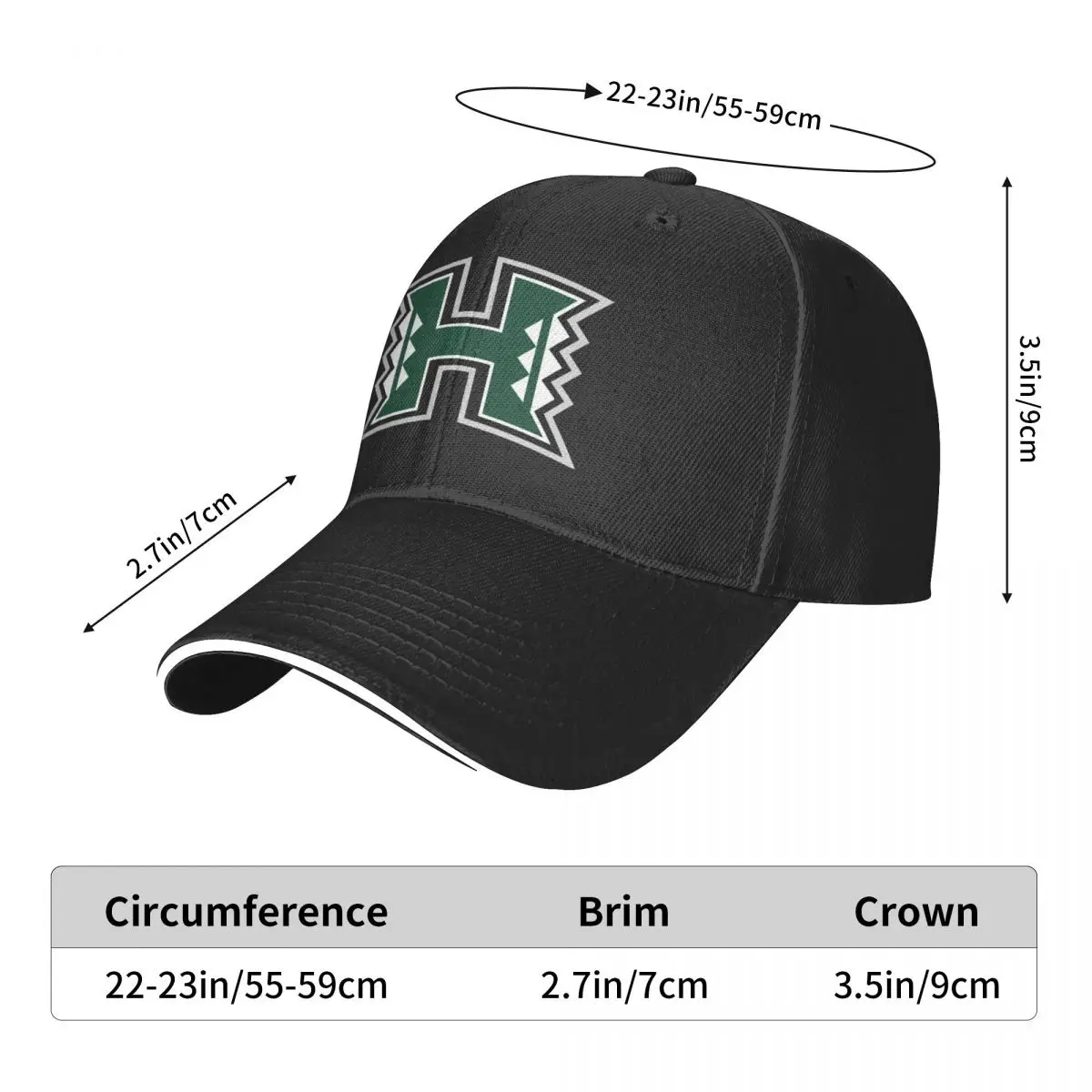 

Hawaii Baseball Hat Unisex Adjustable Baseball Caps Hats Valve University for Men and Women