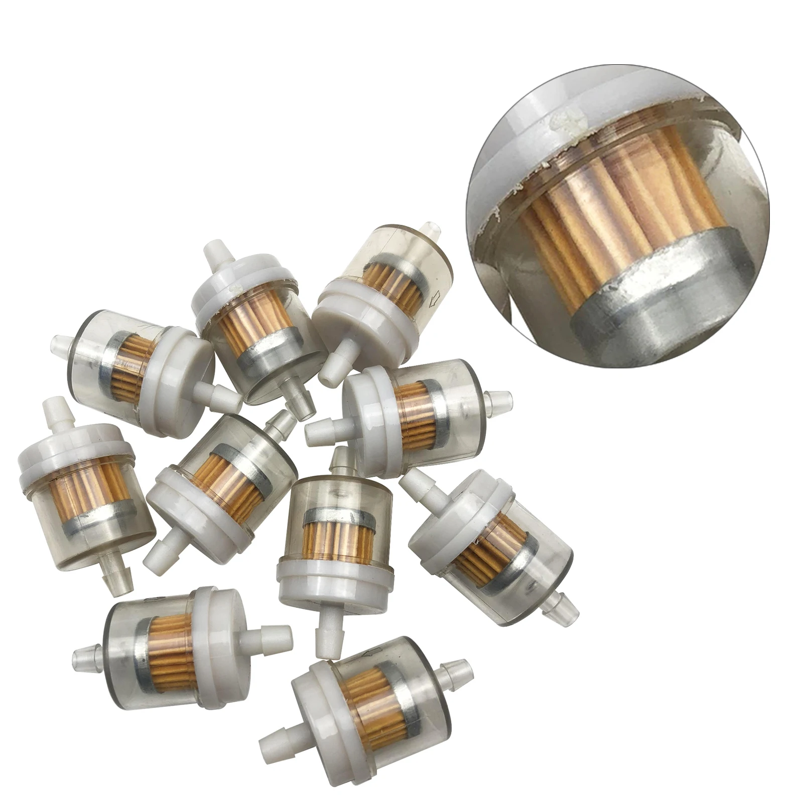 

Set of 10 Inline 1/4'' 3/16'' Gas for UTV Snowmobile Durable