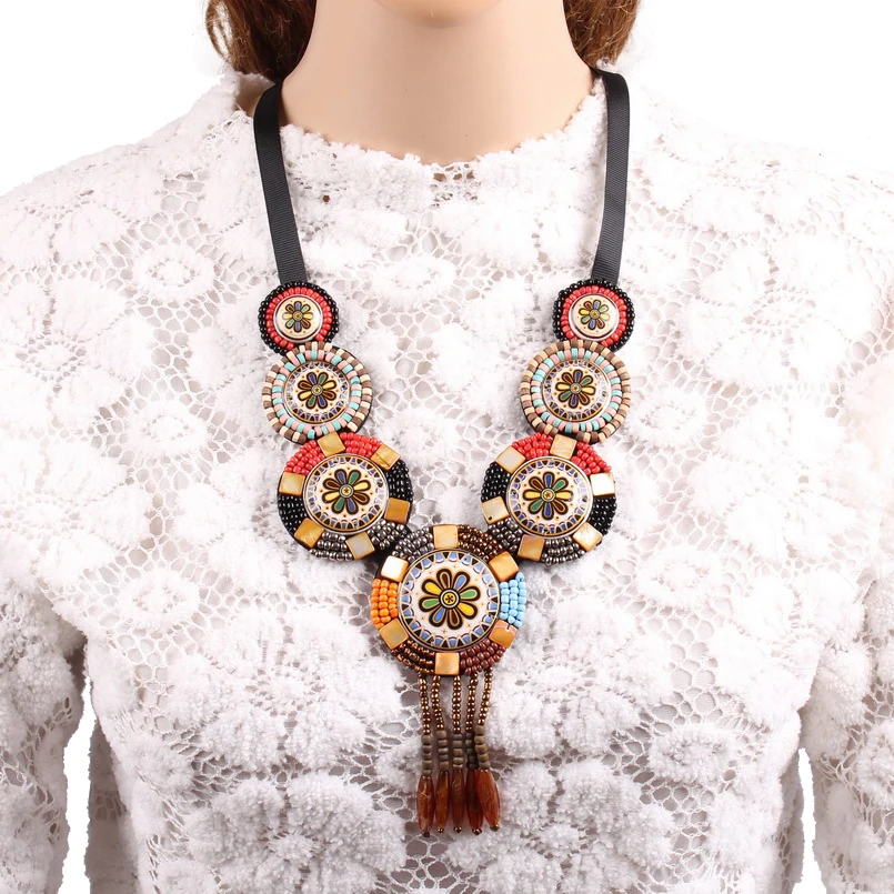 Новинка 2017 года Дизайн модные Винтаж Красочные эмаль Большой Коренастый себе