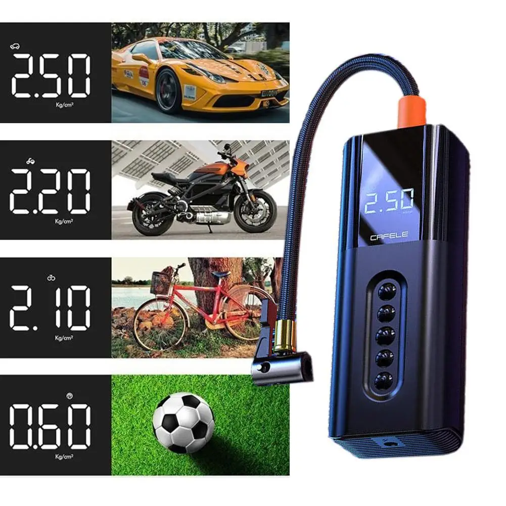 Preço Bomba De Ar Portátil Elétrica Inflável Compressor Para Carro Motocicleta Bicicleta Bola De Proteção De Desligamento Led Mini Pneu Inflator