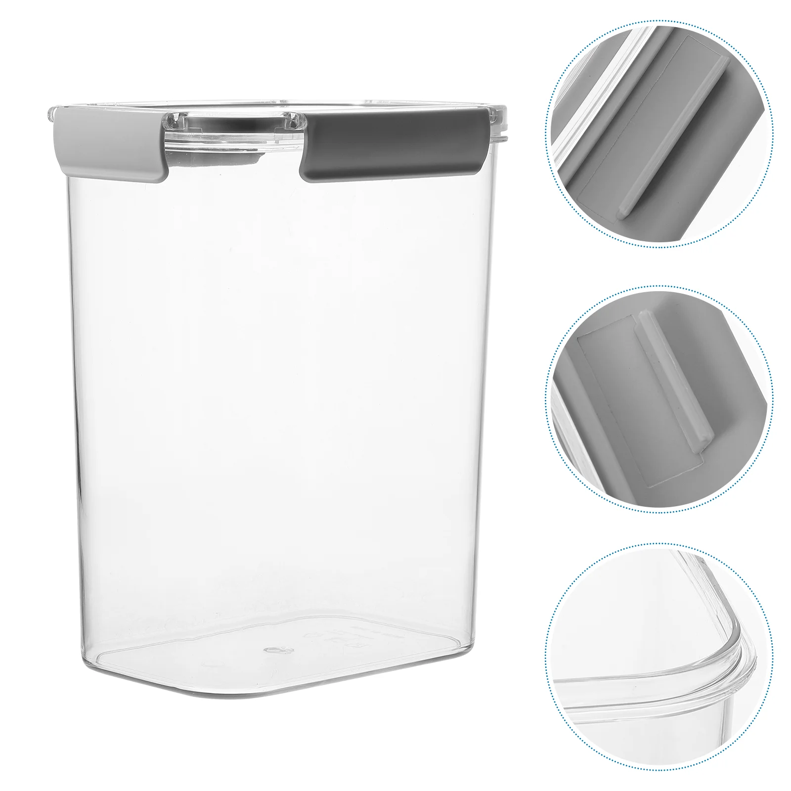 

1 шт., кухонная банка для хранения, пустой контейнер для хранения, практичная прямоугольная банка для закусок