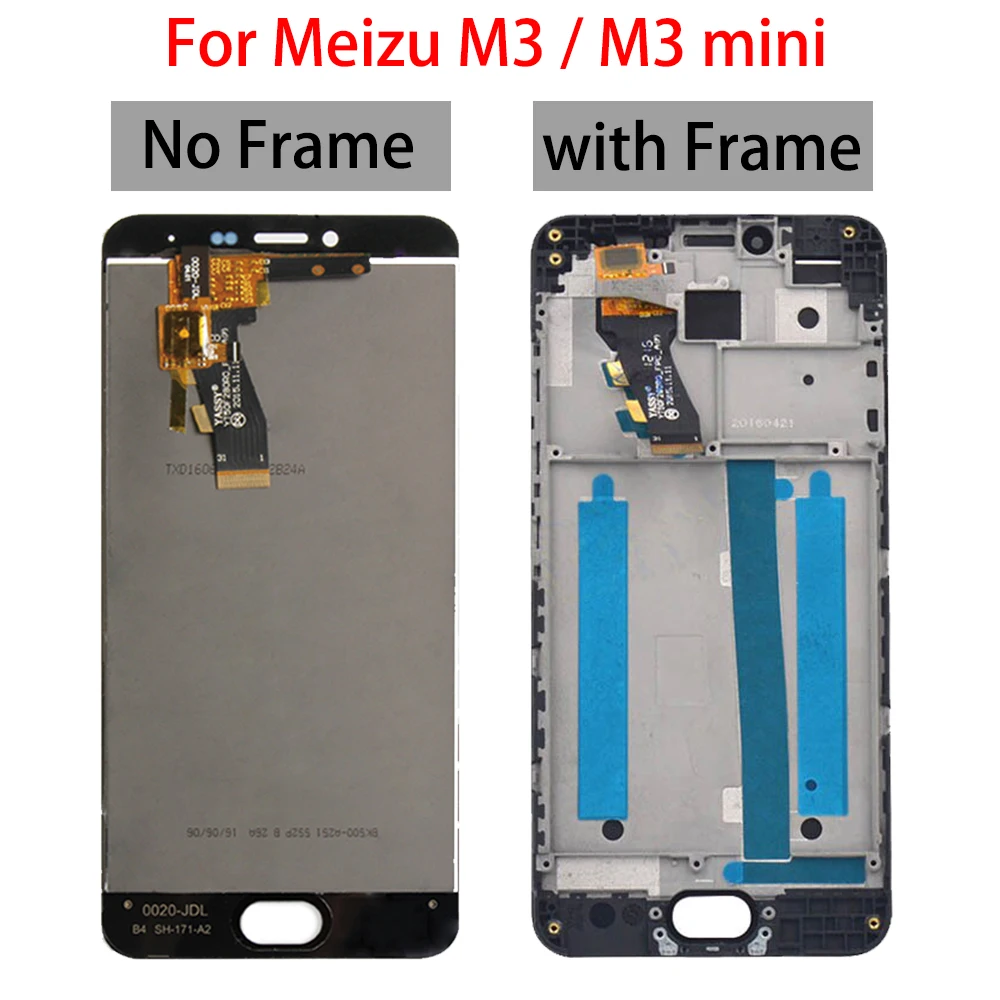 Оригинальный ЖК-дисплей для MEIZU M3 M3S сенсорный экран с рамкой дигитайзер Meizu M3/M3S mini