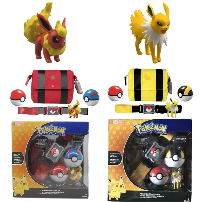 

Pokémon Japanese Anime Pokémon Ball And Pikachu Model Shoulder Bag Toy Set Cosplay Doll Model Children's Toy Holiday Gift